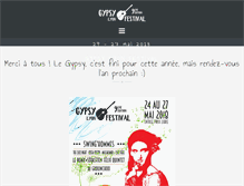 Tablet Screenshot of gypsylyonfestival.com
